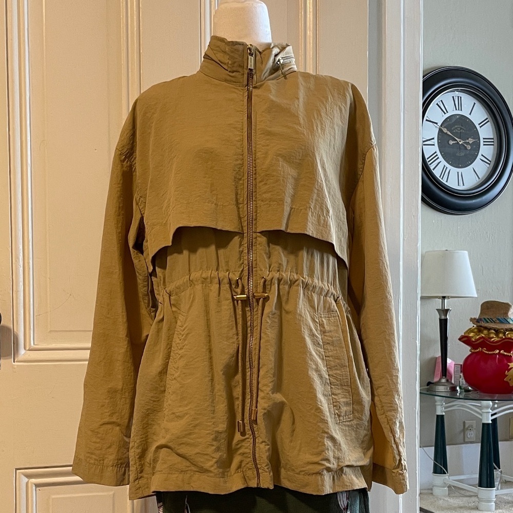 Michael Kors Women's Tan Windbreaker Jacket